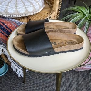 Birkenstock | Shoes | Birkenstock Betula 4 Reggae Slide Sandal Black |  Poshmark